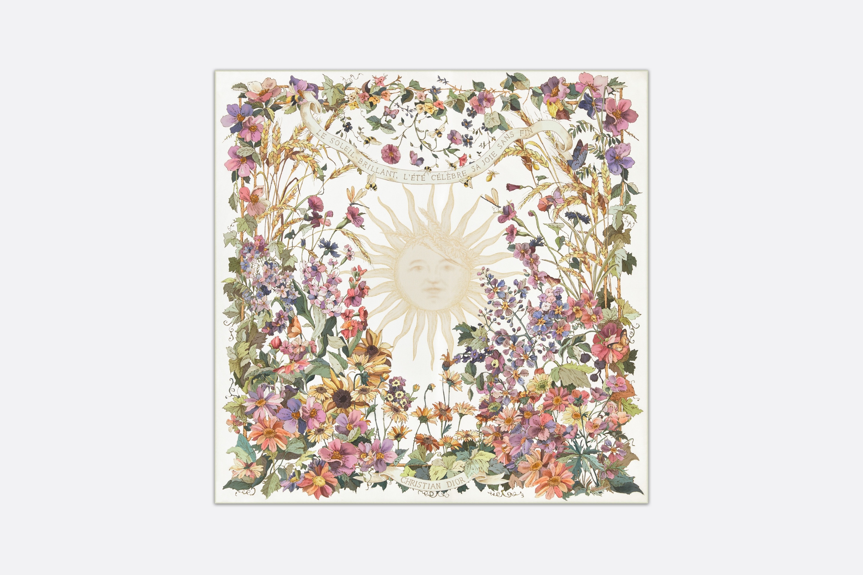 Dior Dior 4 Saisons Été Soleil 90 Square Scarf | REVERSIBLE