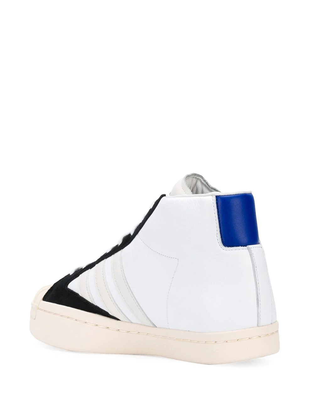 high top contrast trim sneakers - 3