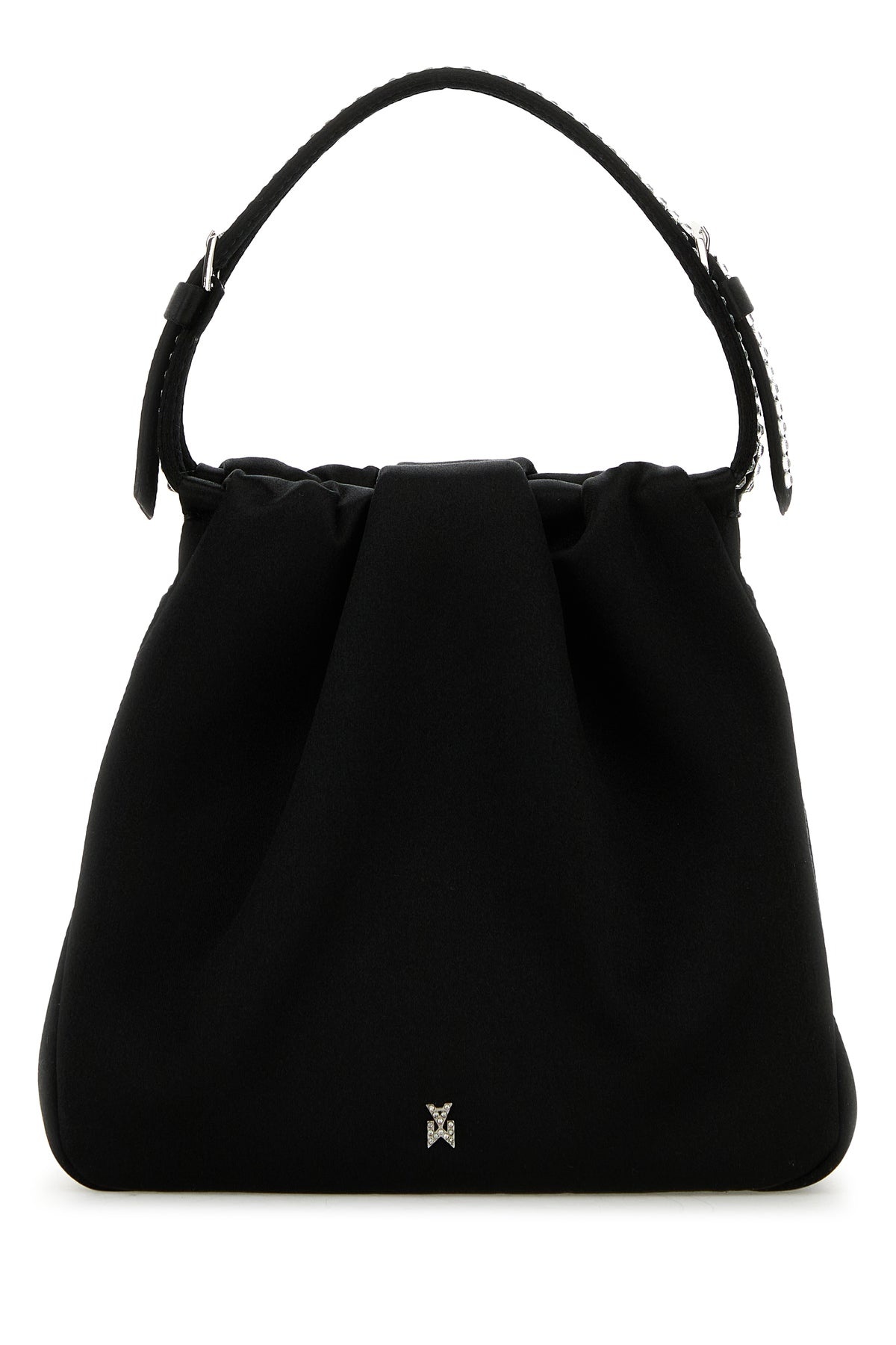 Black satin Vittoria Crystal handbag - 3