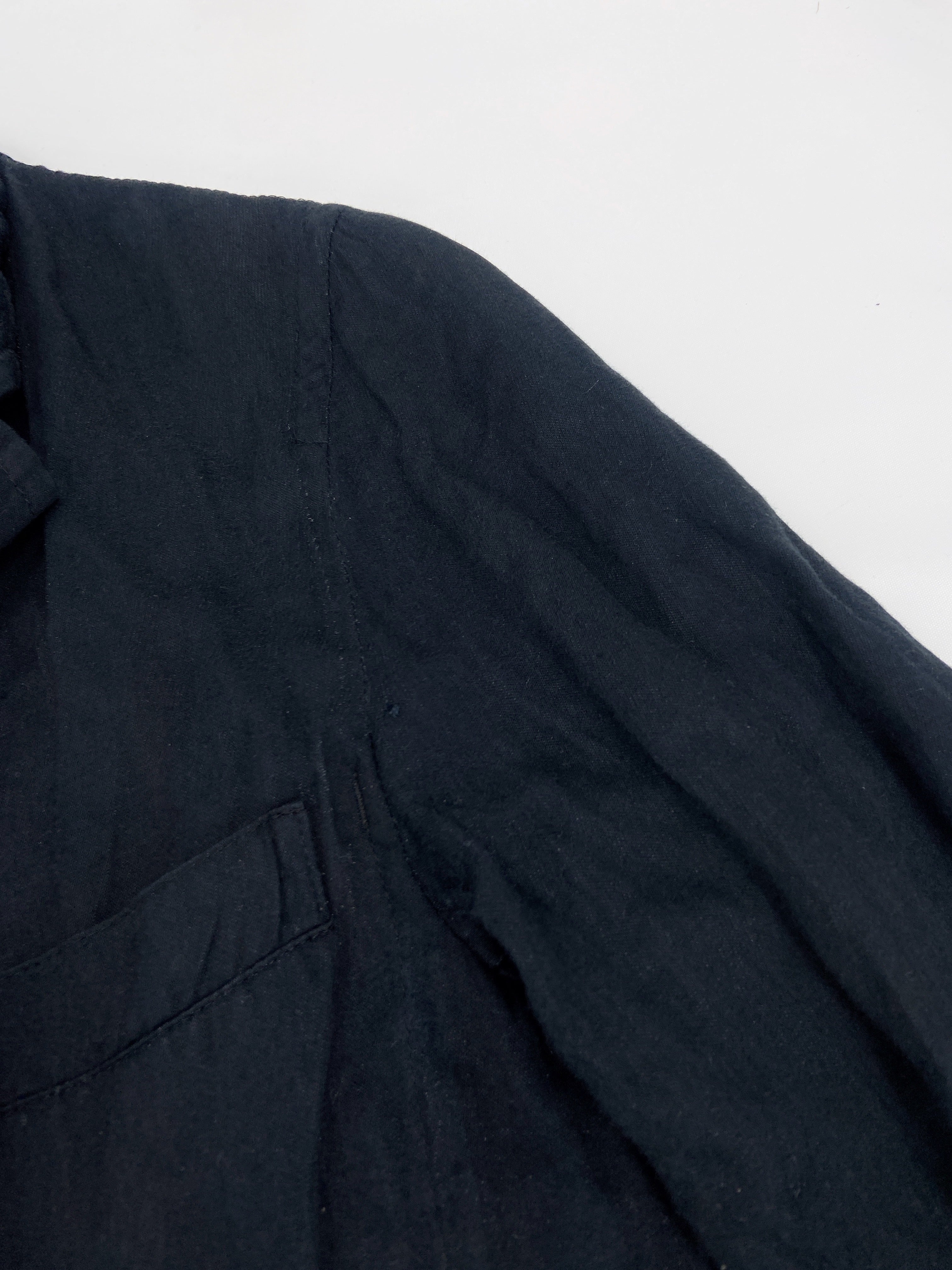 Ann Demeulemeester Spring 2006 Men’s Navy Wrinkled Coat XXS - 10