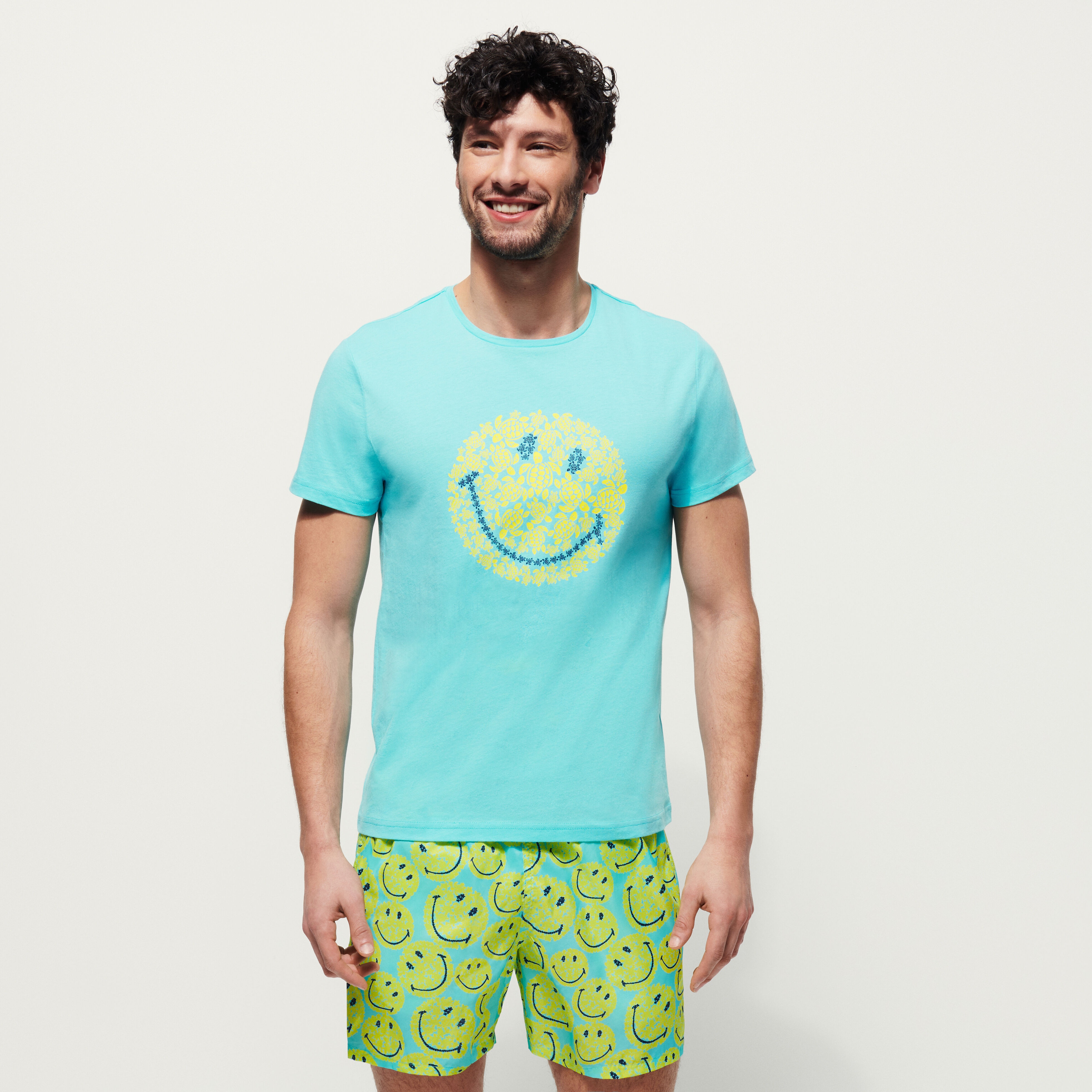 Men Cotton T-shirt Turtles Smiley - Vilebrequin x Smiley® - 6