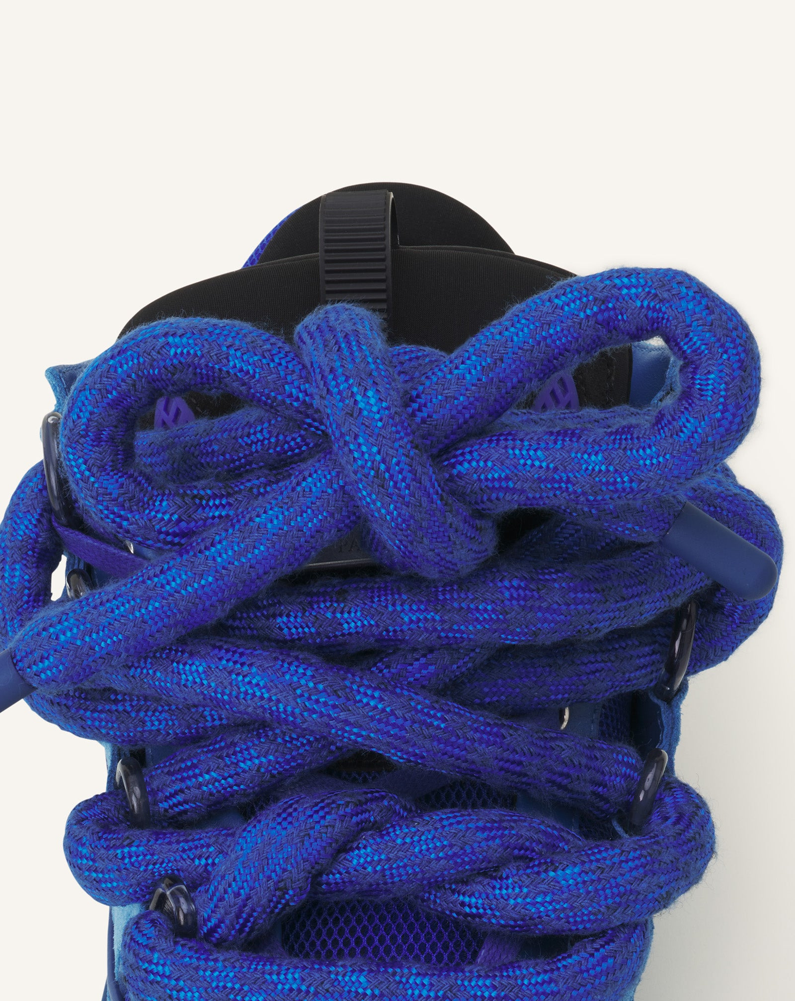 CURB SNEAKERS IN LEATHER WITH SNAKE LACES - 5