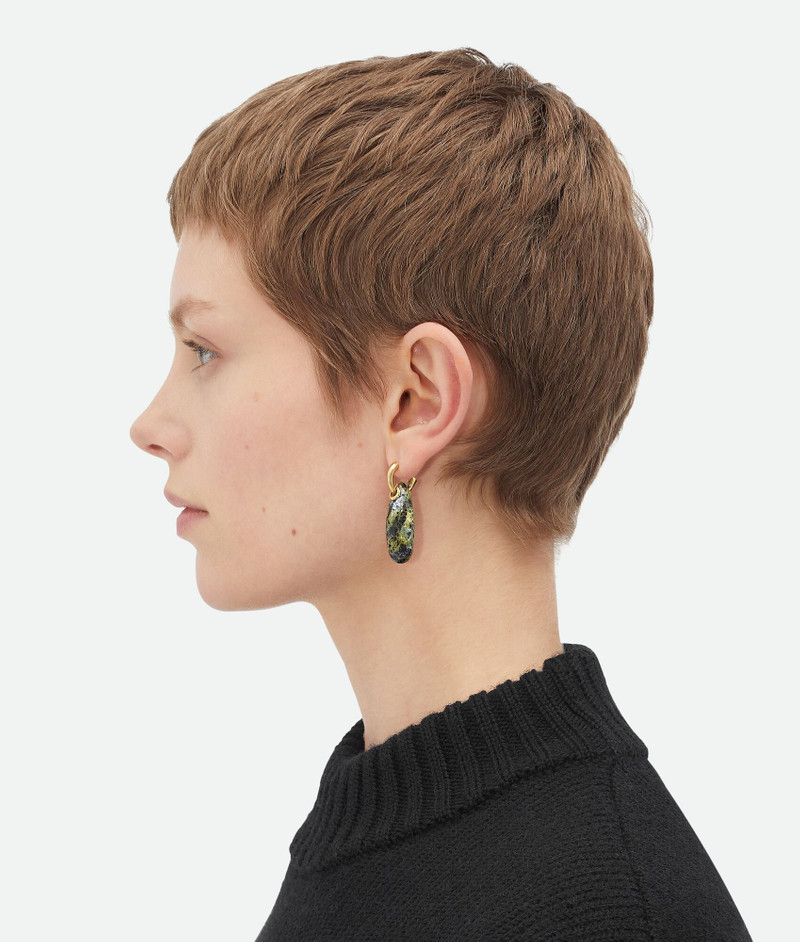 Bottega Veneta Ellipse Small Ceramic Earrings outlook