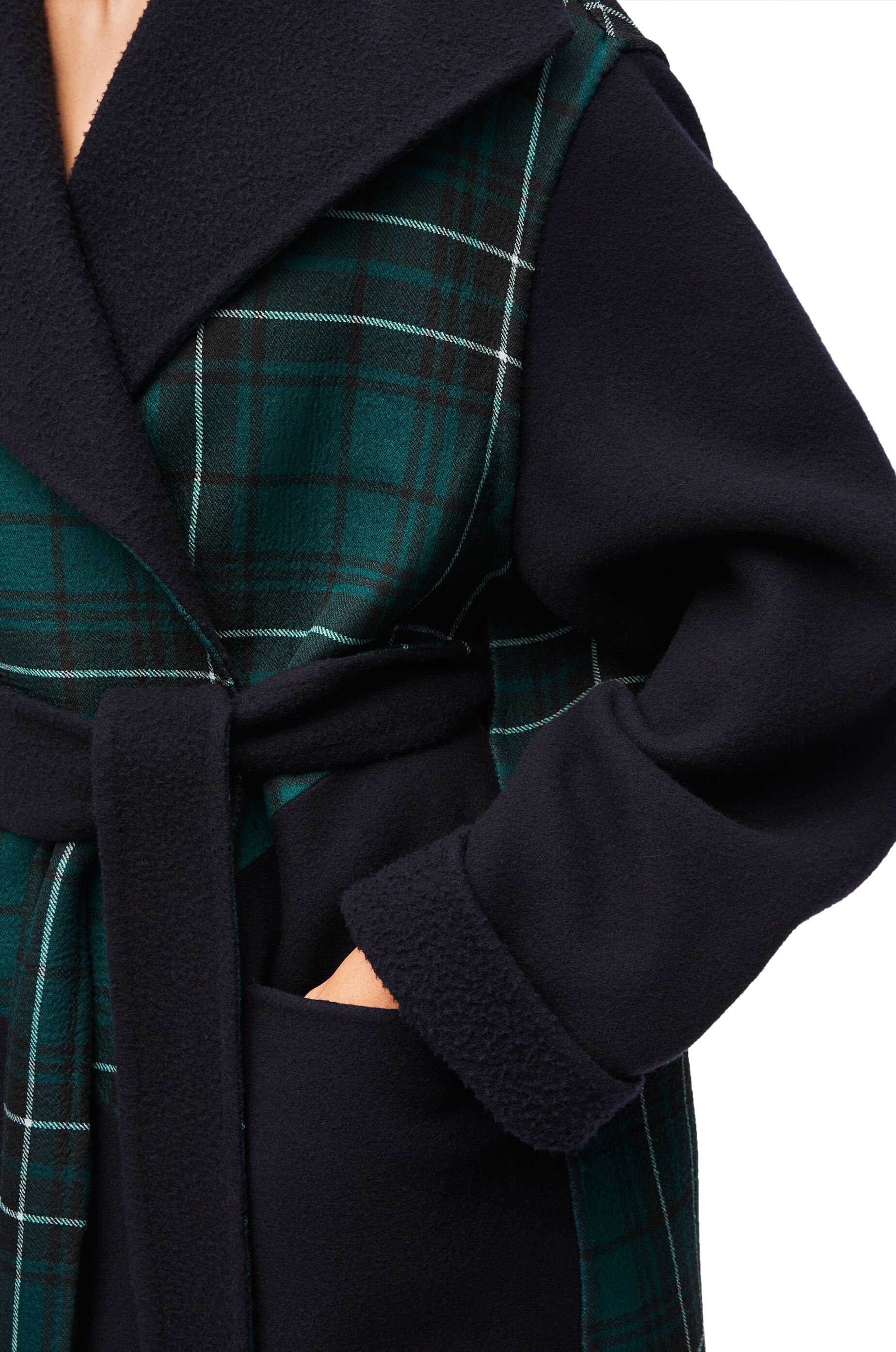 Belted coat in wool blend - 4