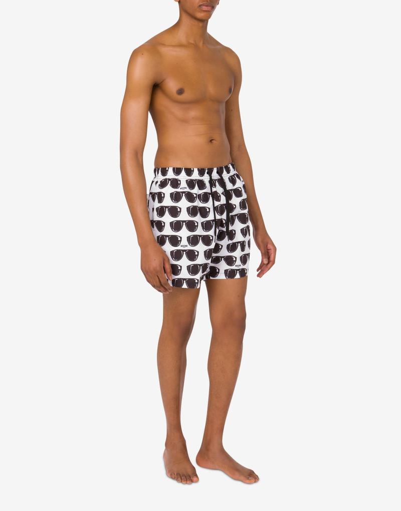 PRINTED NYLON BEACH BOXER SHORTS - 1