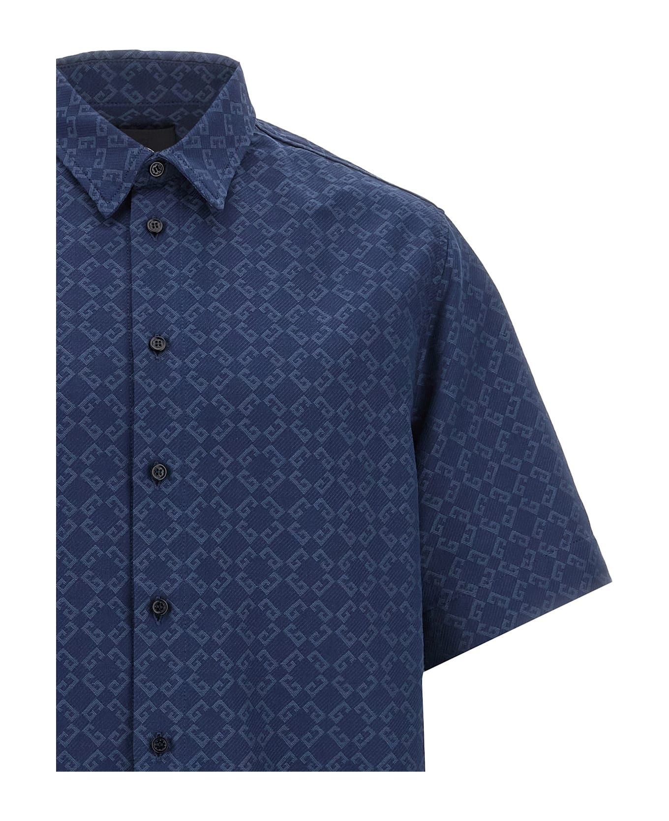 Monogram 72 Glossy Denim Shirt - 3
