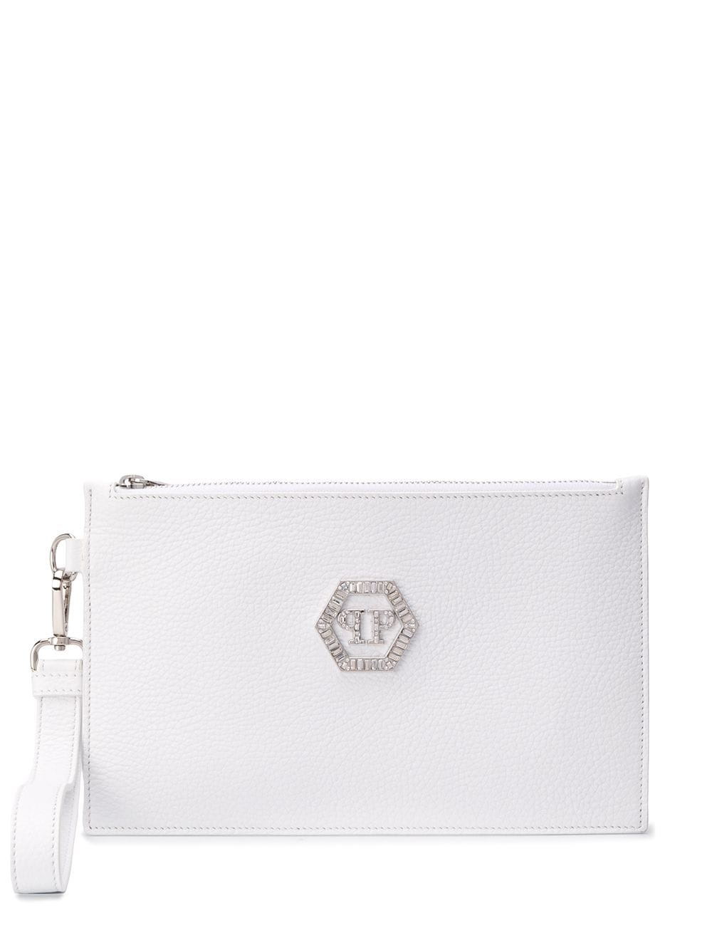 logo plaque clutch bag - 1