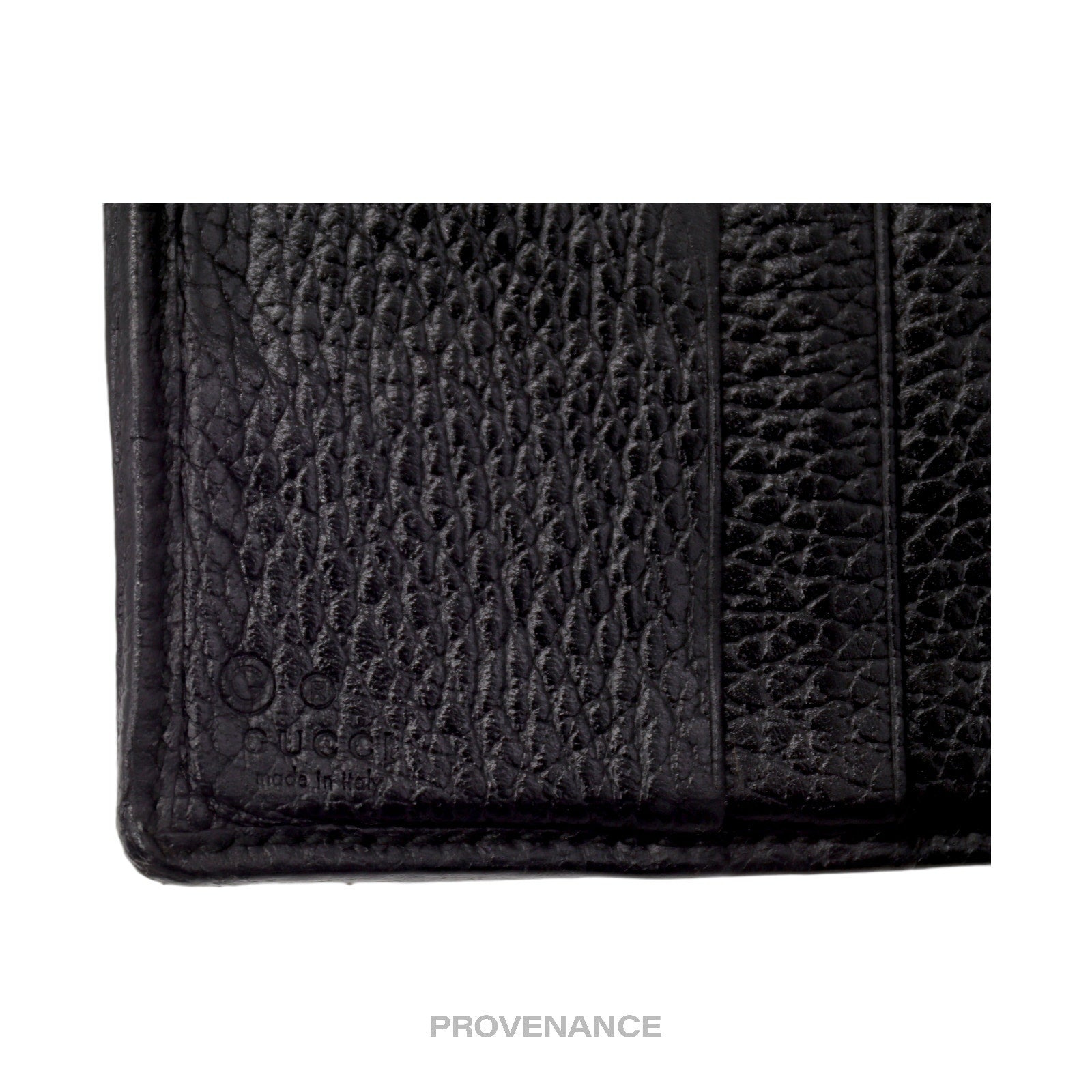 Gucci Bifold Wallet with Web - Black Leather - 9
