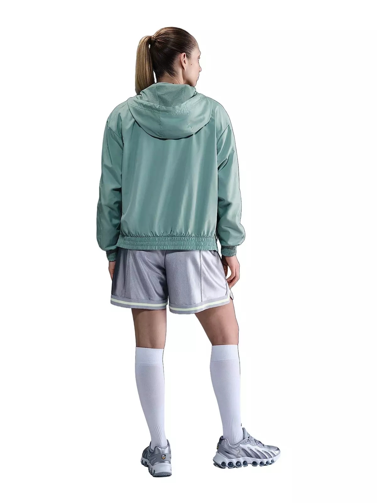 Women's Sportswear Classic Woven Loose UV Hooded Jacket -Green - 5