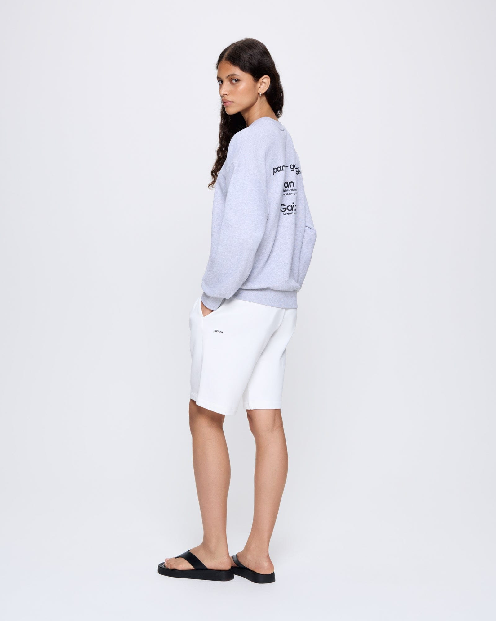Womens 365 Midweight Definition Sweatshirt - Grey Marl - 5