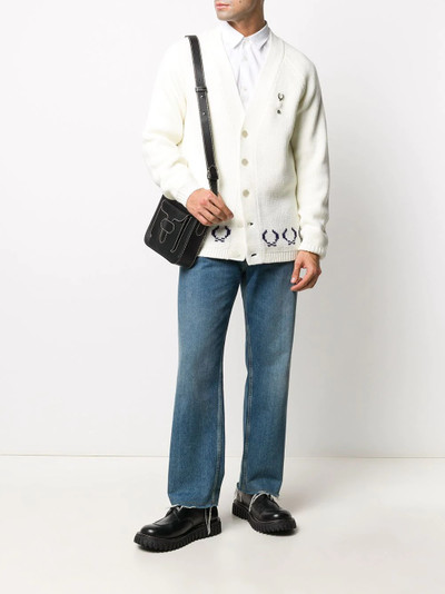 Fred Perry intarsia-knot logo cardigan  outlook