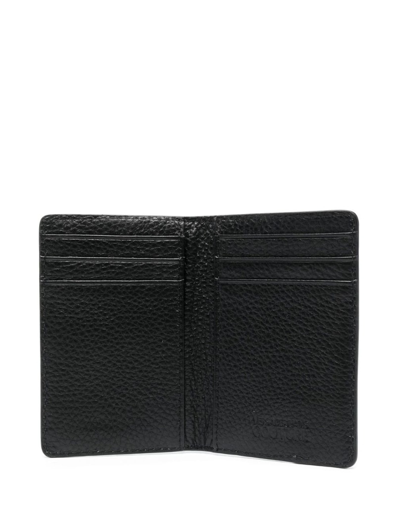logo-lettering bi-fold leather wallet - 3