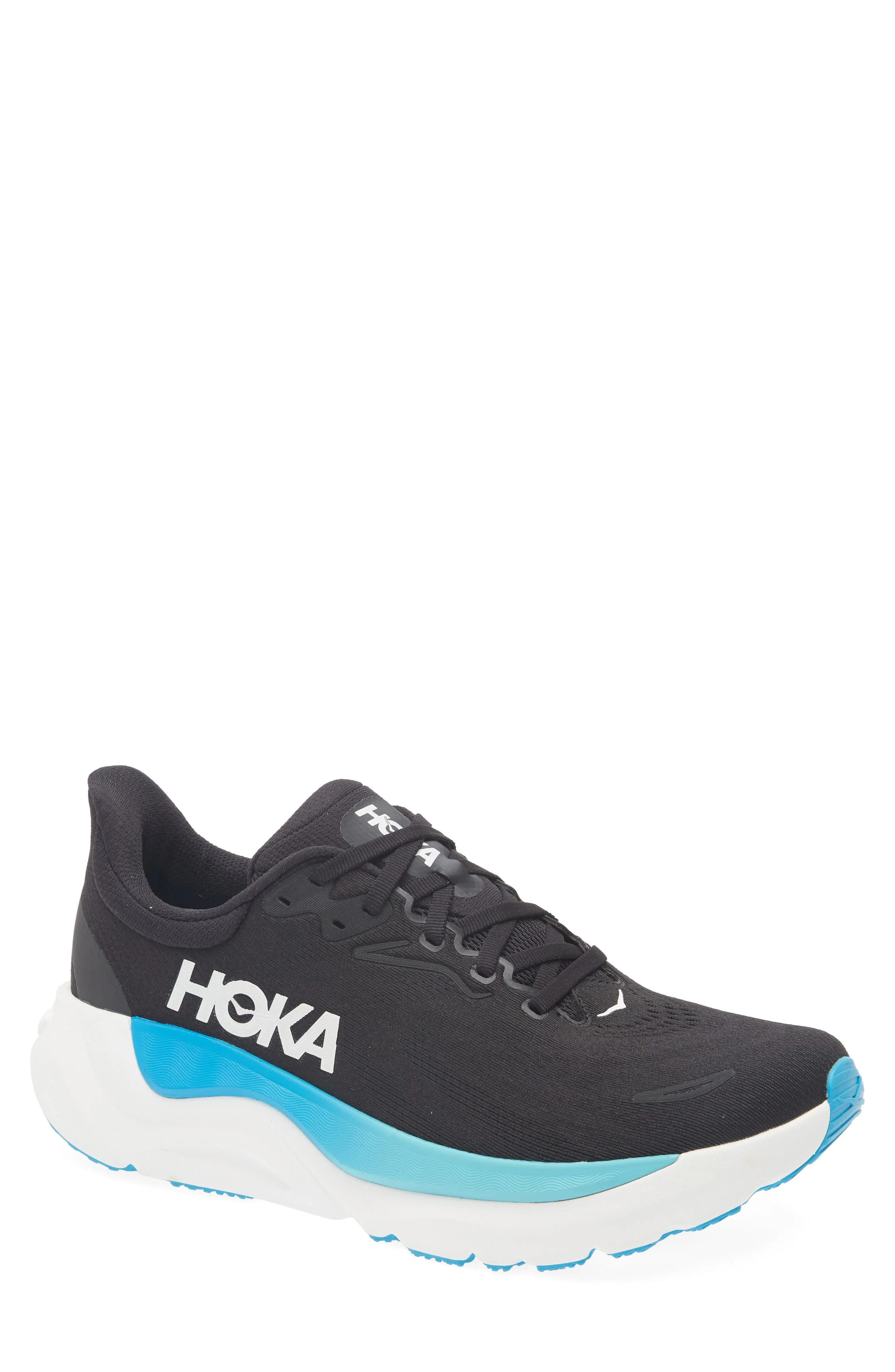HOKA Arahi 8 Running Shoe in Black /Skyward Blue at Nordstrom - 1