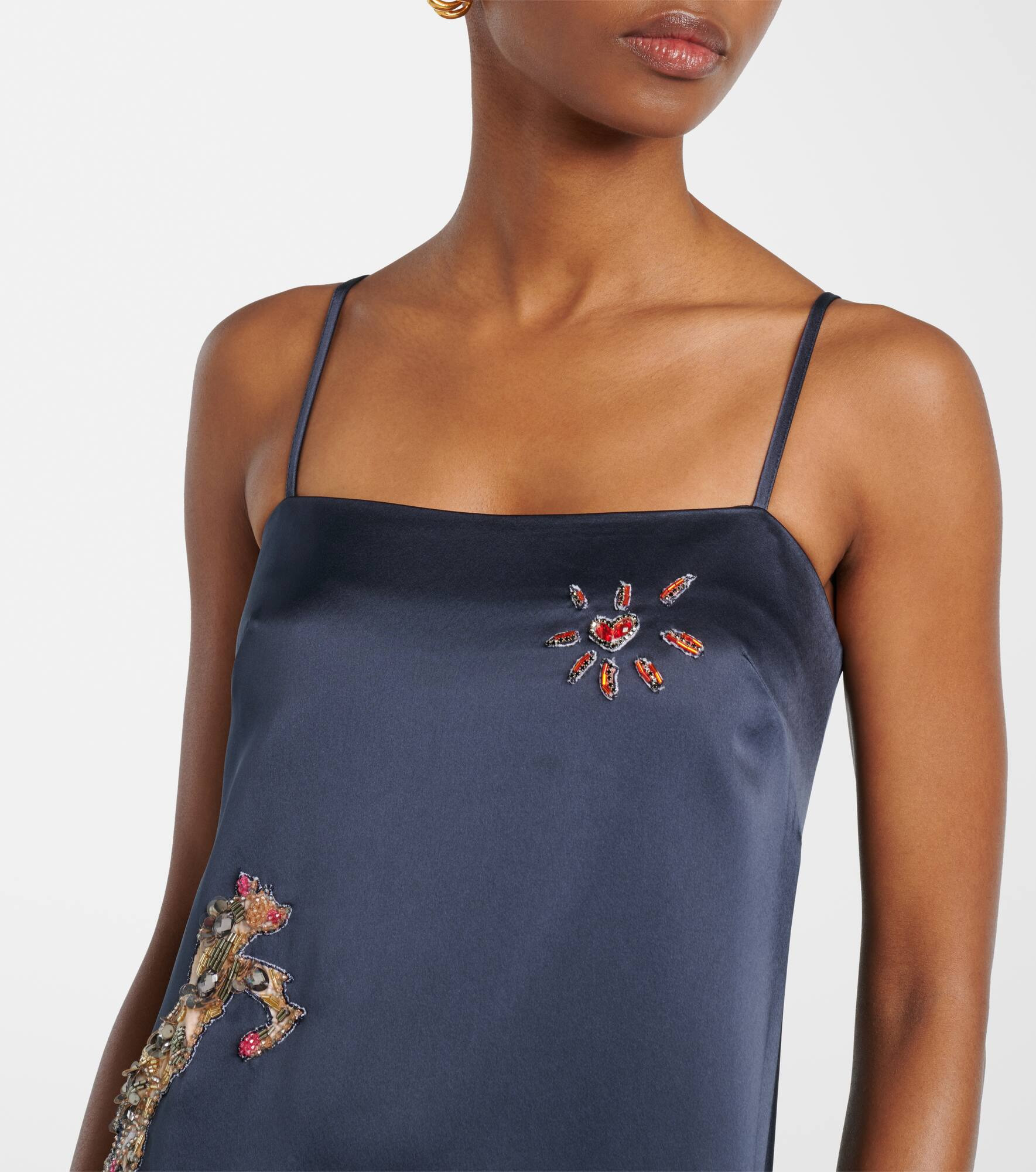 x Anouk Colantoni Fontaine slip midi dress - 4