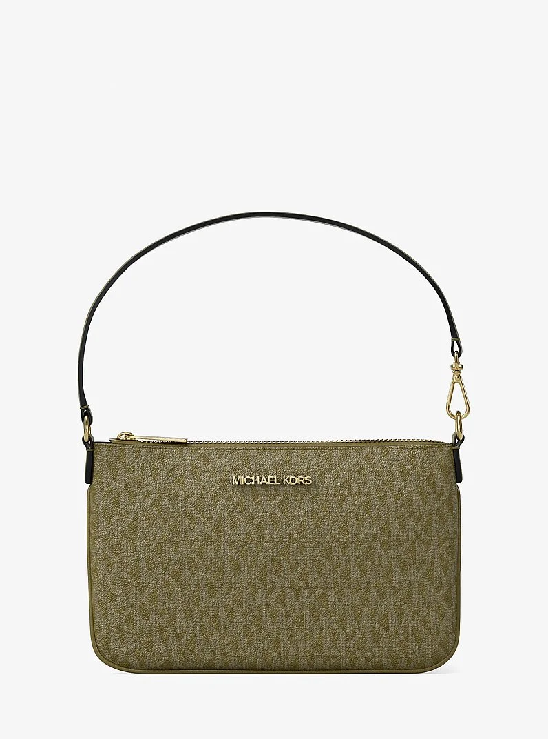 Jet Set Small Signature Logo Convertible Wristlet - 1