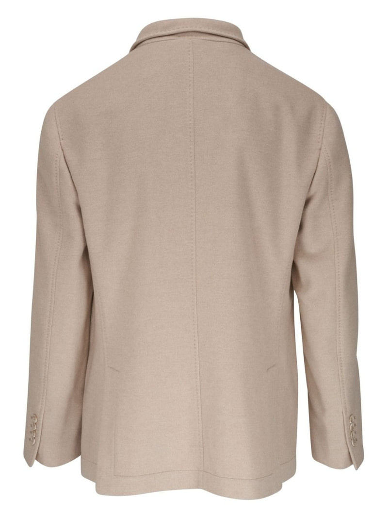 Brunello Cucinelli narrow-lapels cashmere blazer outlook