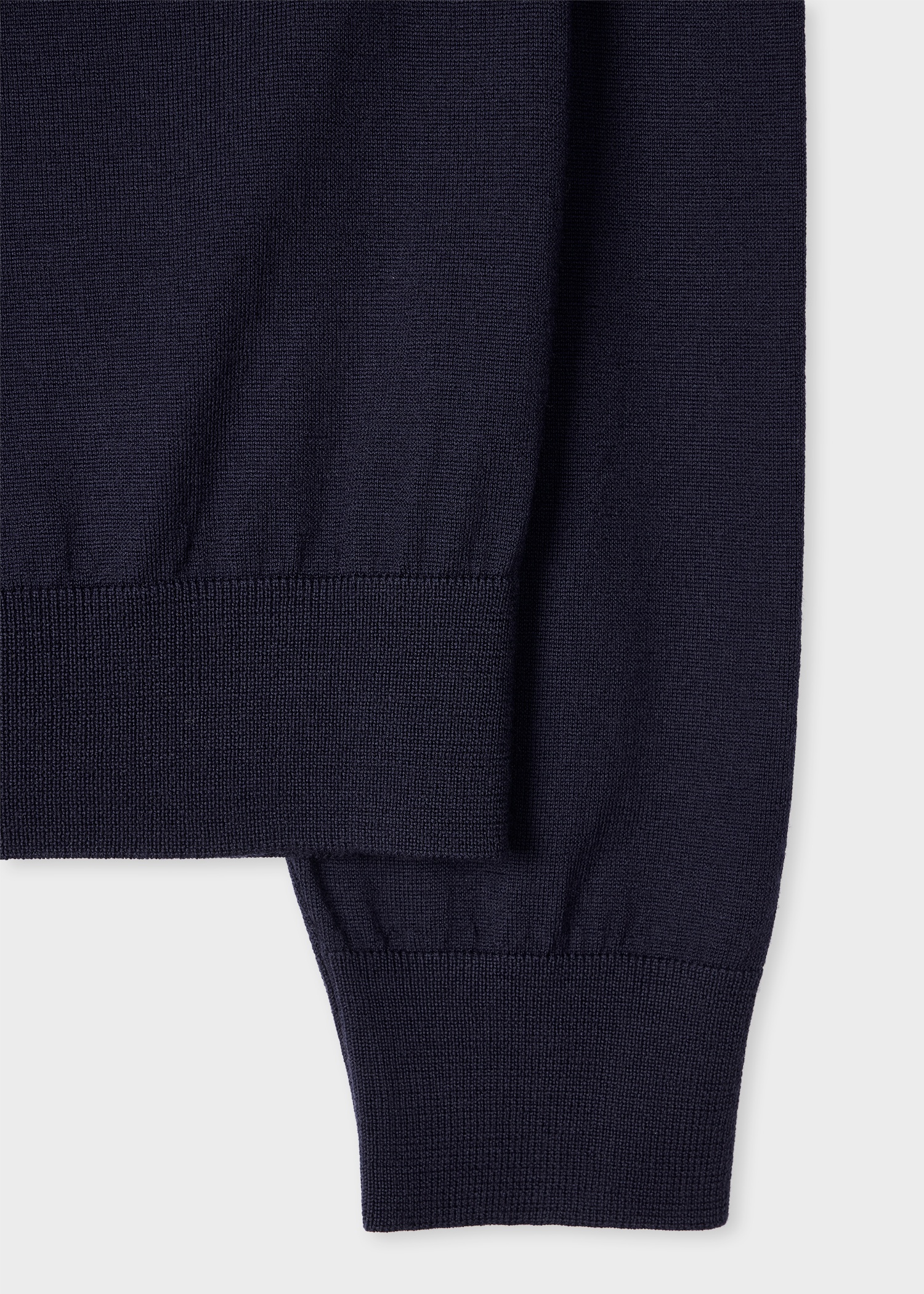 Navy Wool 'Pyramid Stripe' Intarsia Sweater - 2