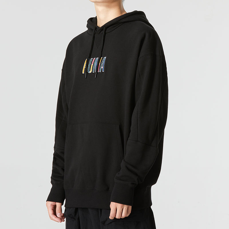 PUMA Colorful Logo Hoodie 'Black' 537706-01 - 5