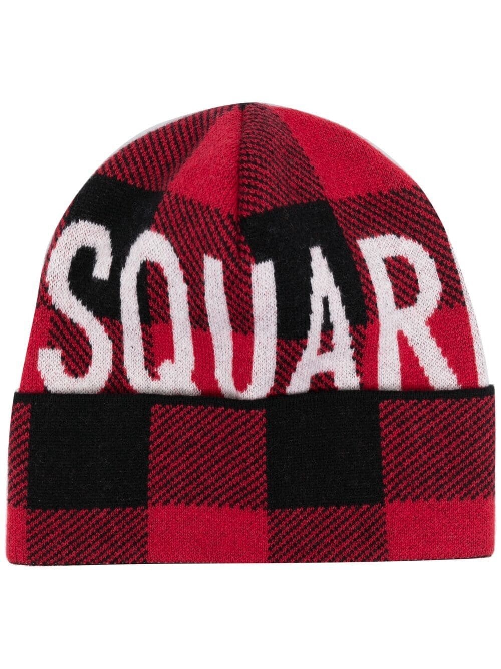 logo-intarsia beanie - 1