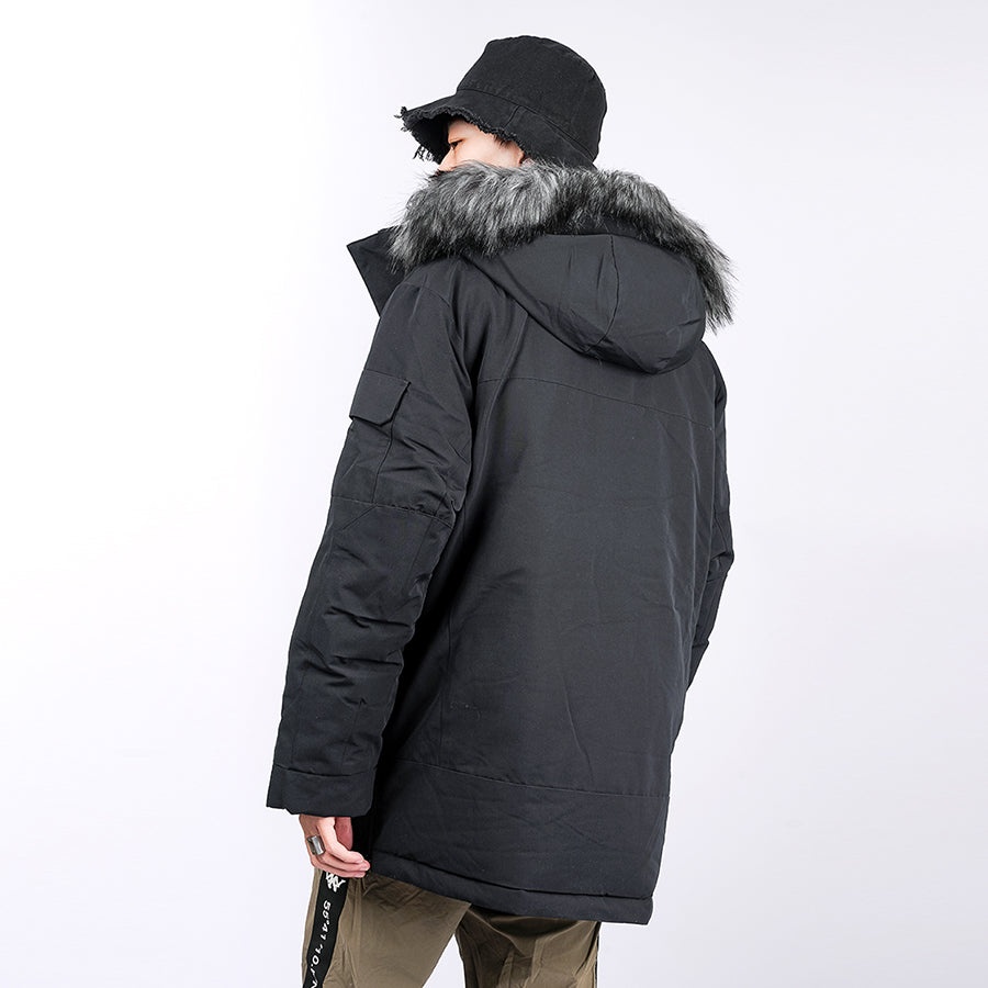 New Balance Warm Long Down Jacket 'Black' NPA46021-BK - 5