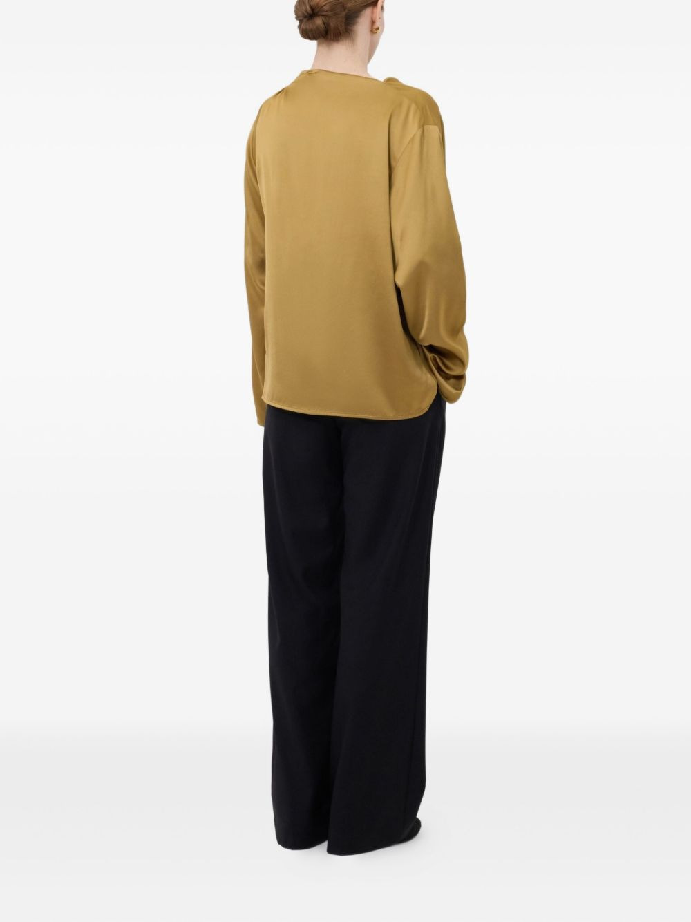 draped blouse - 4