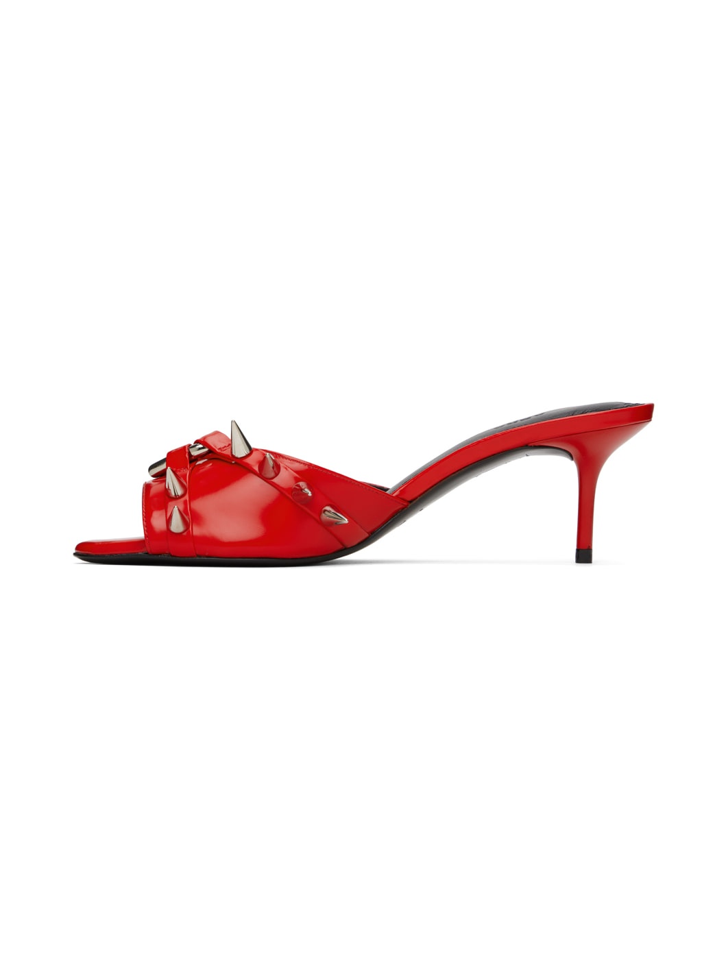 Red Heart Heeled Sandals - 3