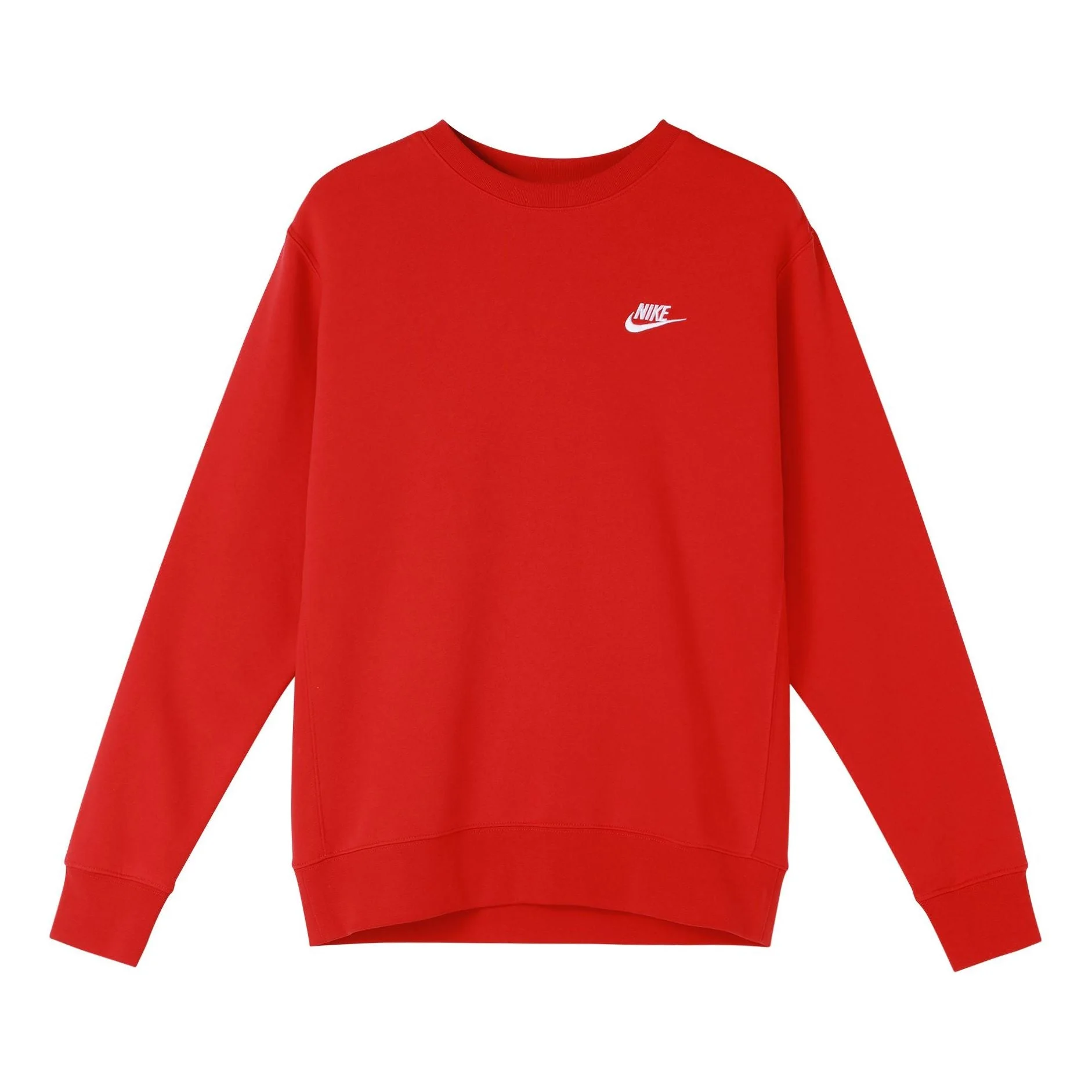 Nike Sportswear 캐주얼 스포츠 라운드 목 풀 오버 레드 오렌지 BV2663-657 - 1
