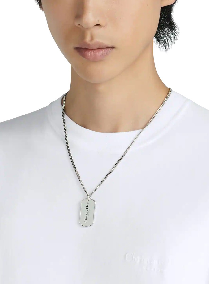 Dior CD Couture Plate Pendant Necklace | 24s | REVERSIBLE