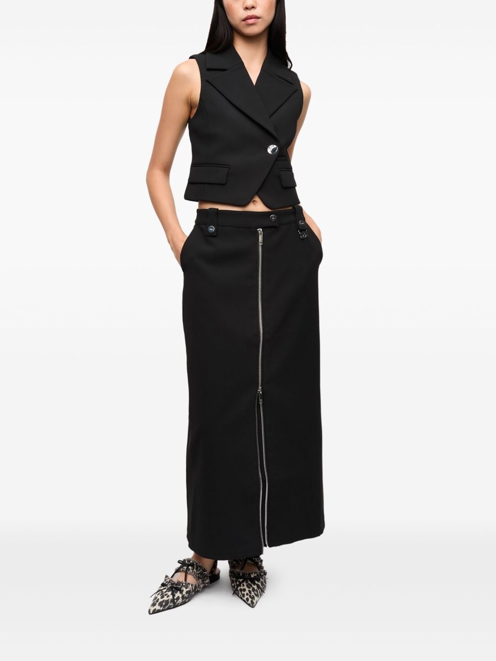 zip-up skirt - 2
