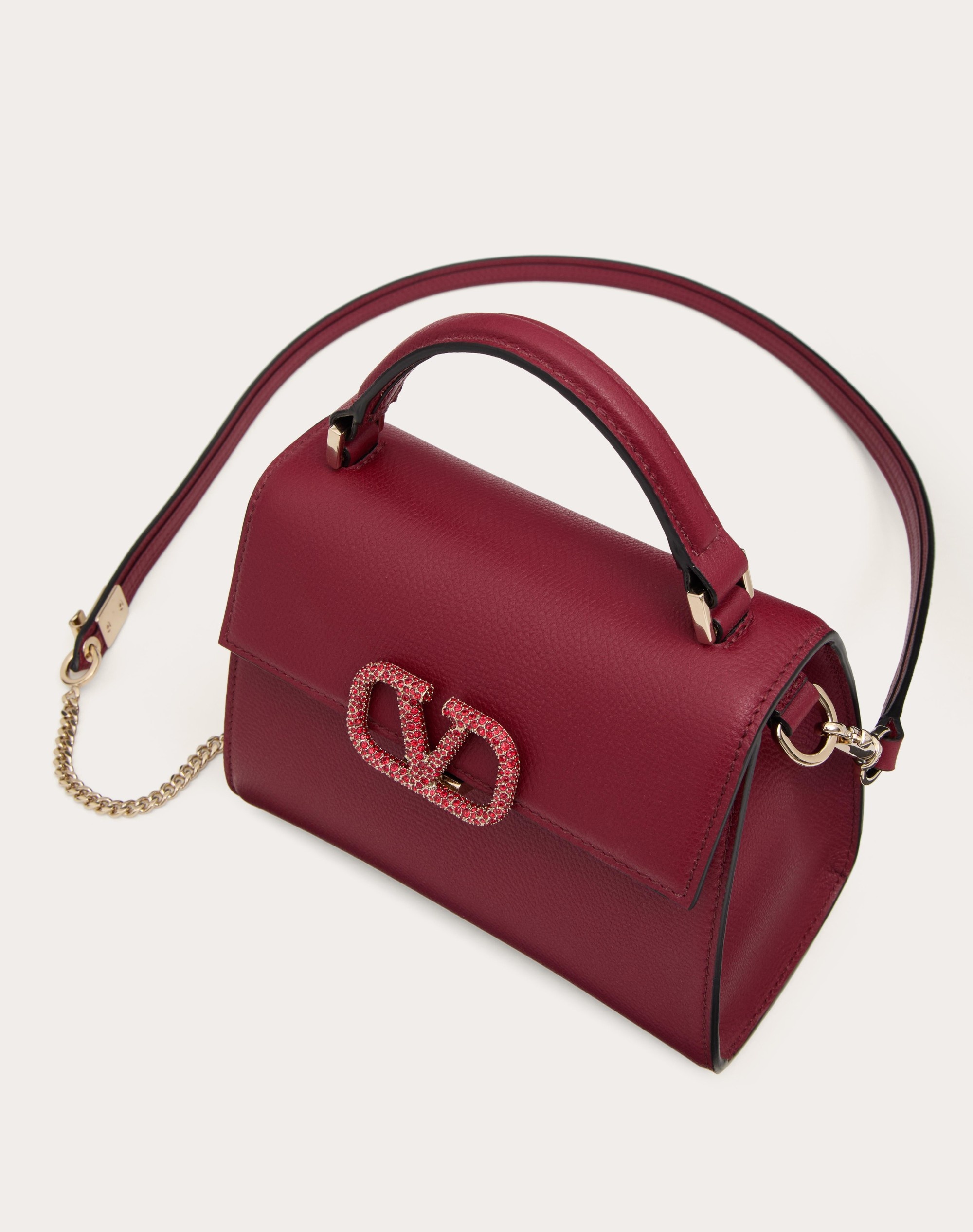 Valentino Garavani V3MG16PB329RA 関税送料込 Valentino Garavani Locò Small Shoulder Bag With Jewel Logo
