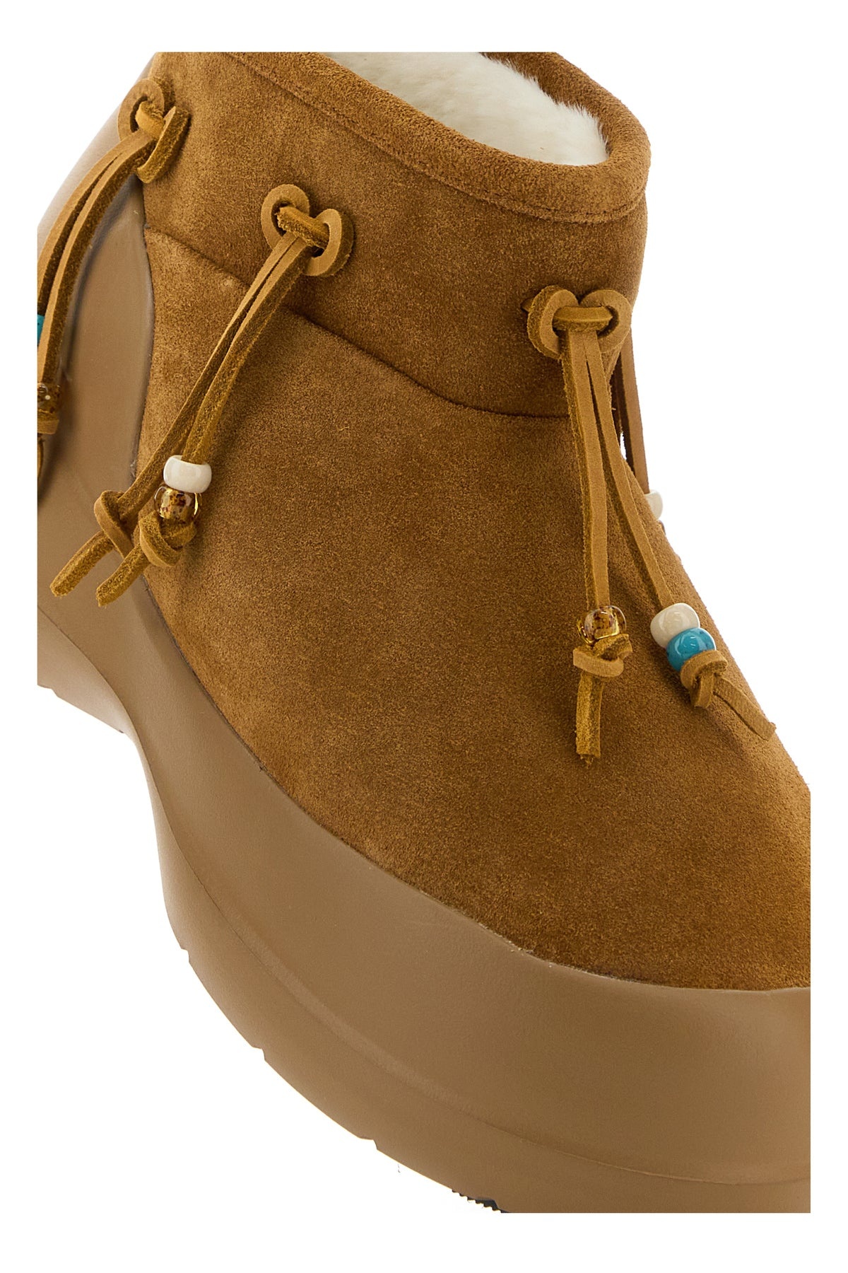 Caramel suede Luna Low ankle boots - 4