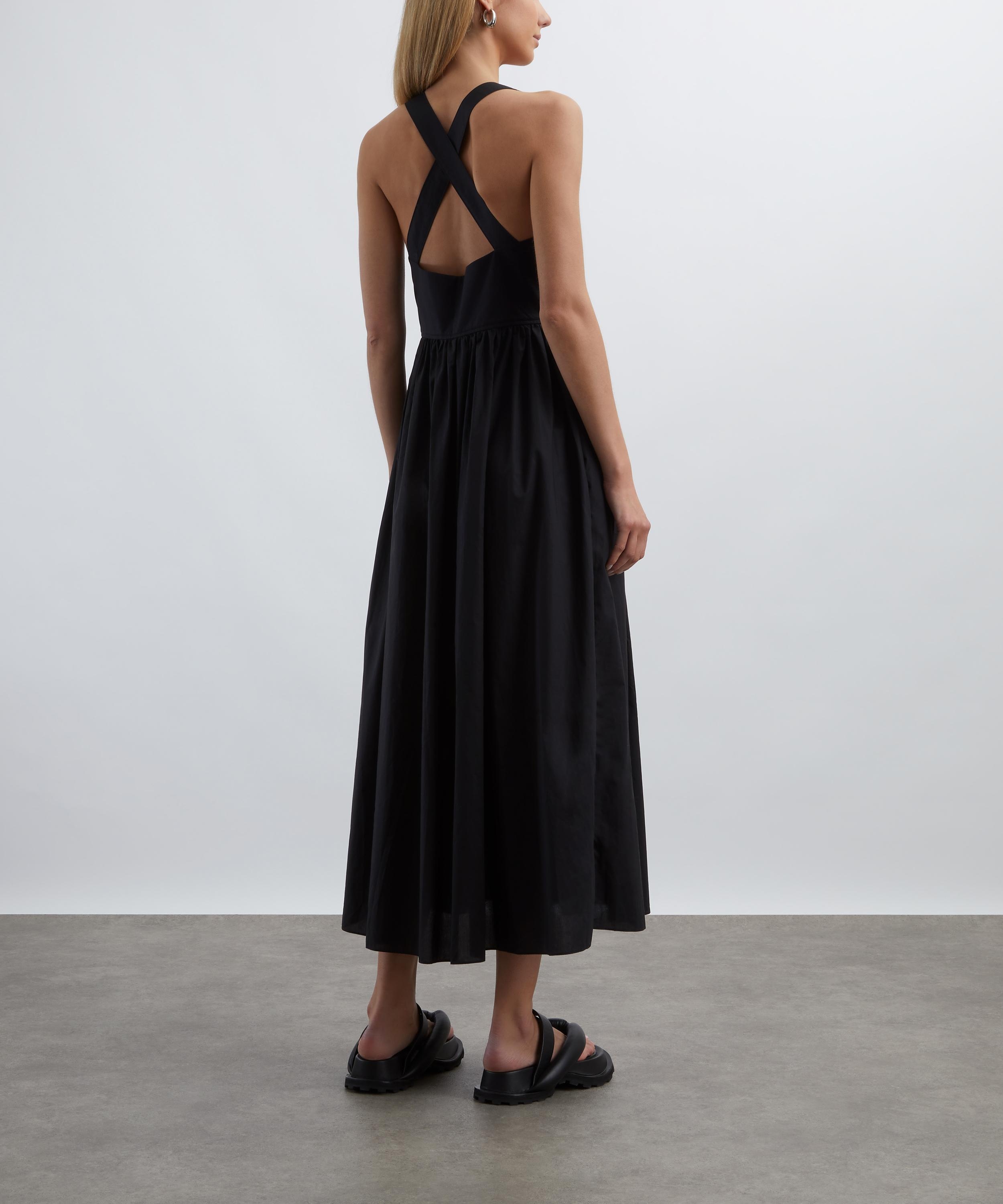 Black Crossback Midi Dress - 4