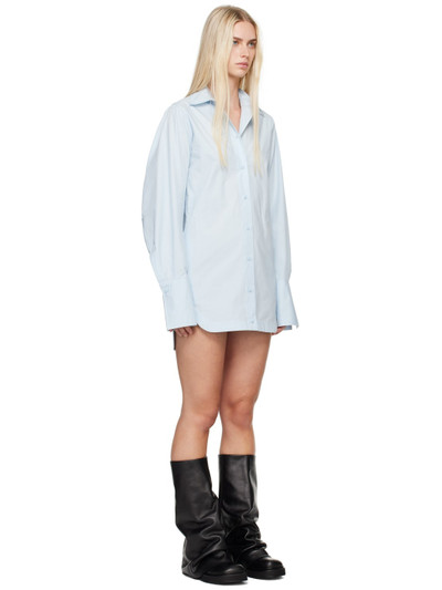 THE ATTICO Blue Shirt-Style Minidress outlook