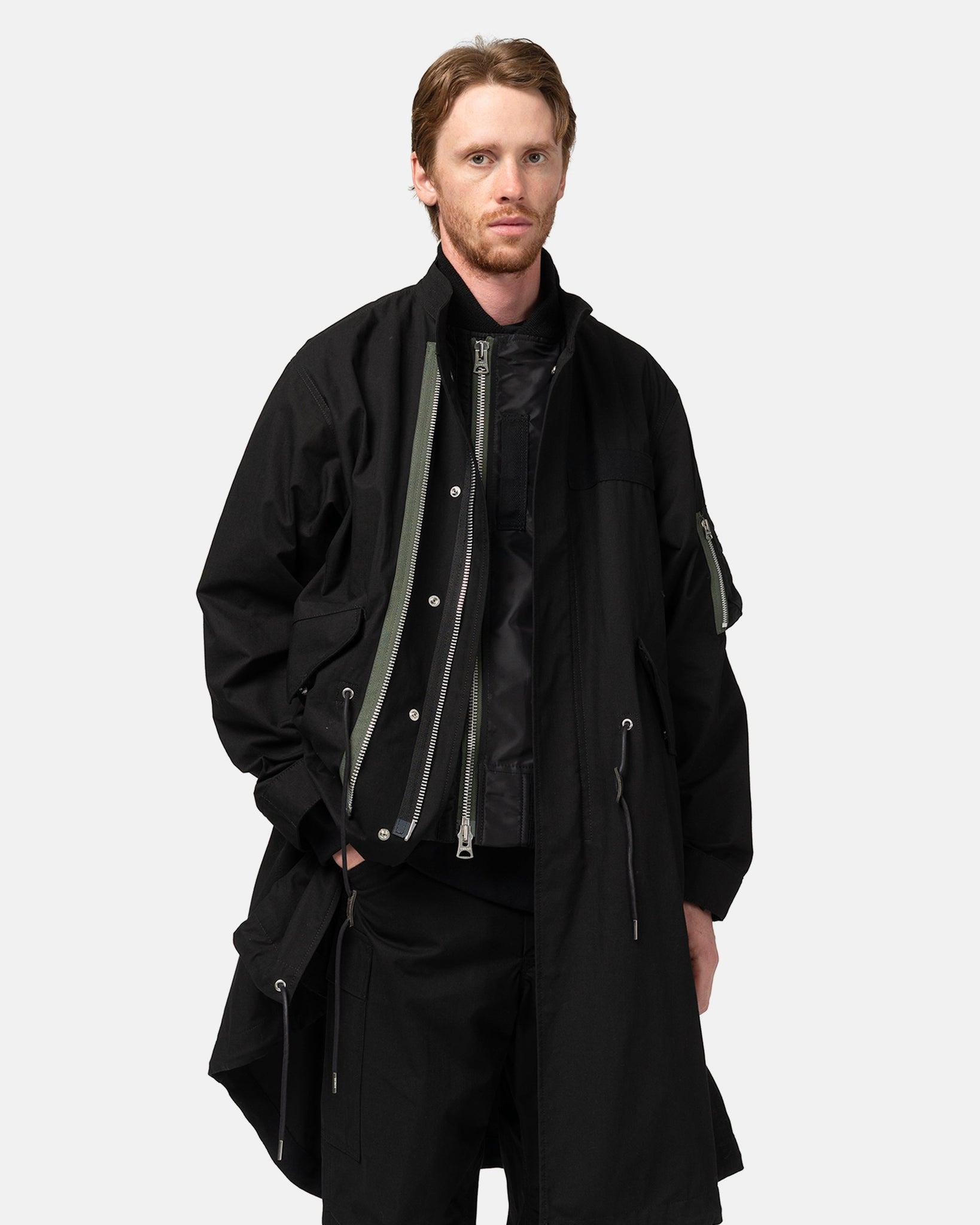 Rip Stop Coat Black - 4