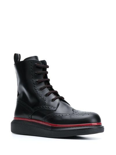 Alexander McQueen Hybrid lace-up boots outlook