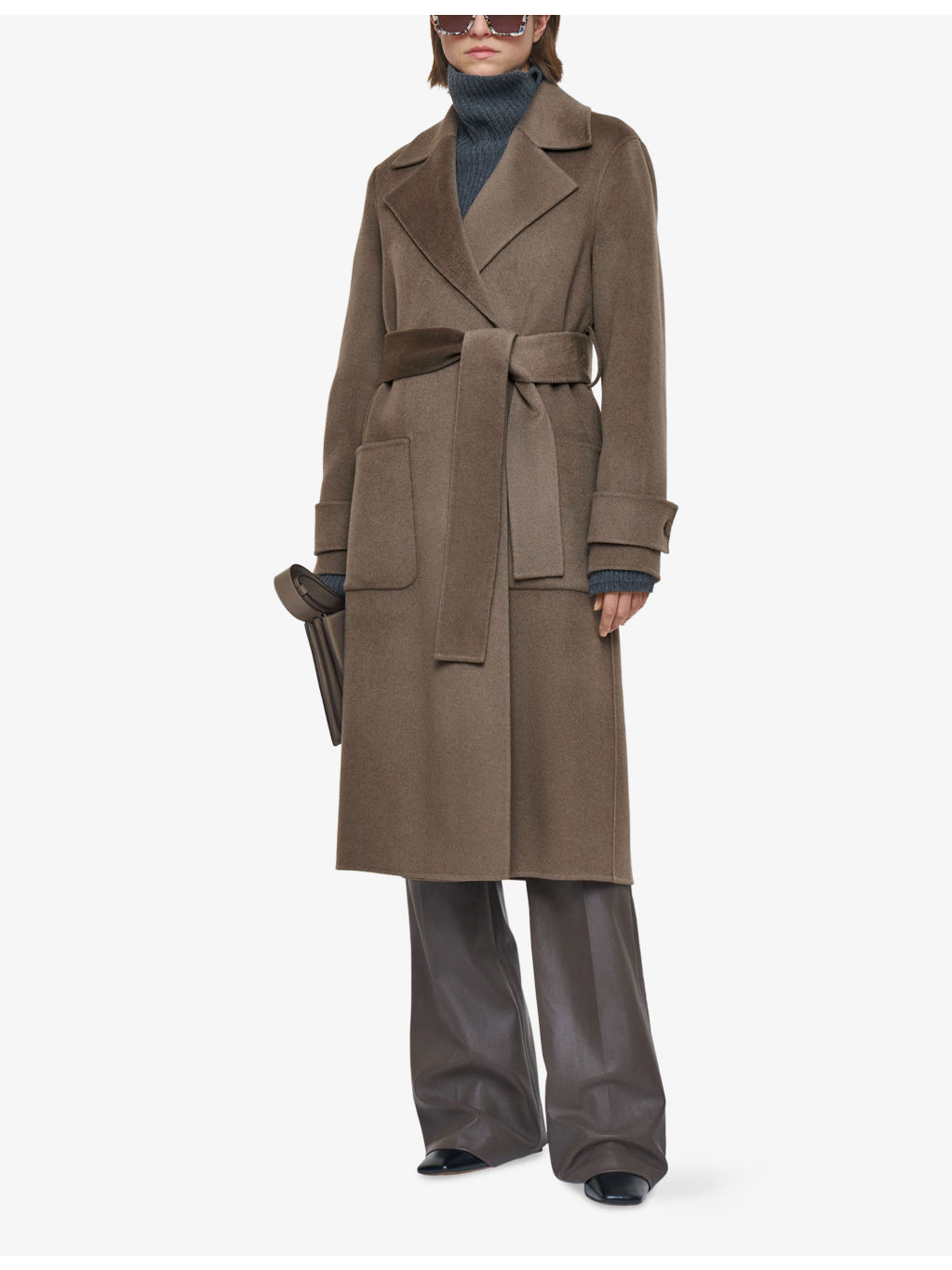 Arline Double-Face Wool and Cashmere-Blend Coat - 2