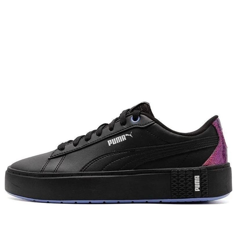 (WMNS) PUMA Smash Platform V2 Night Out 'Black' 386411-02 - 1
