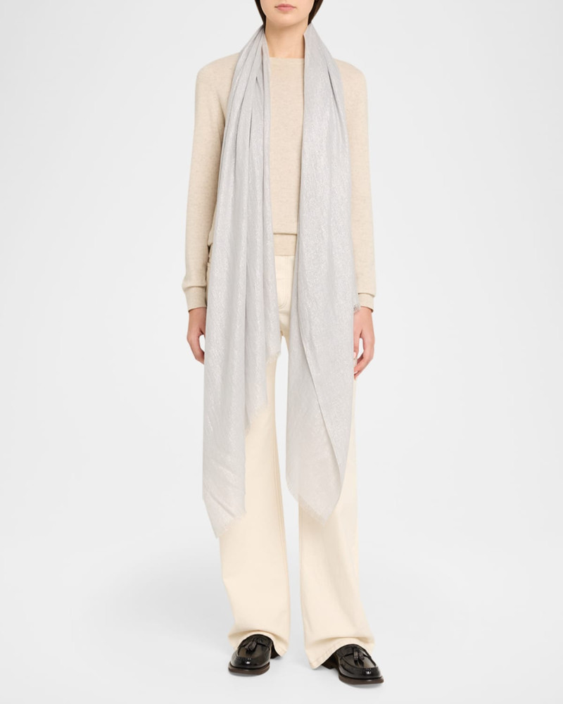 Brunello Cucinelli Sparkling Cashmere and Silk Scarf outlook