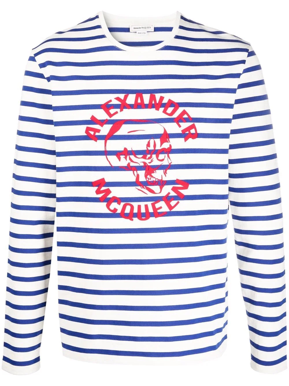 logo-print striped jumper - 1