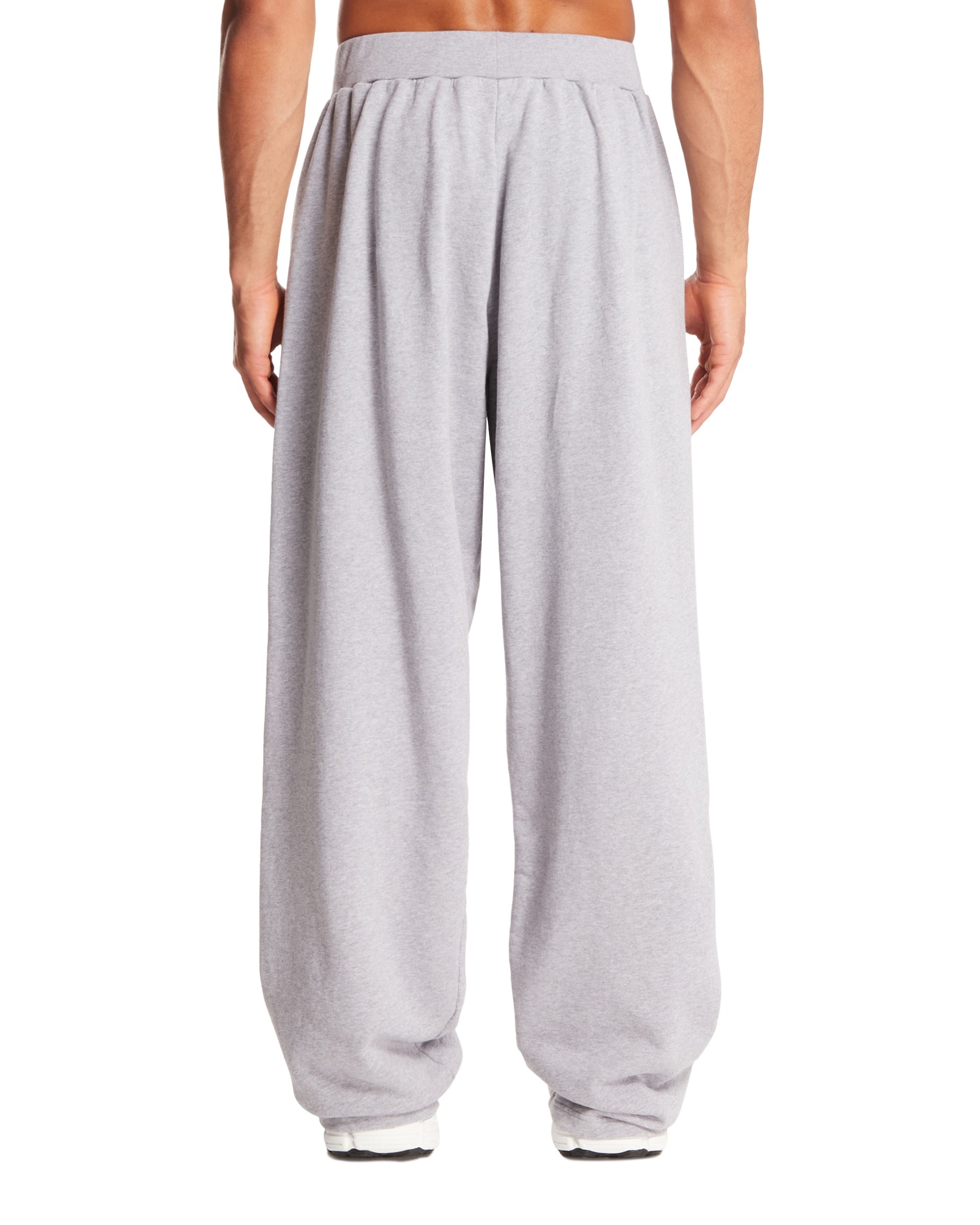 Gray Cotton Jogging Trousers - 3