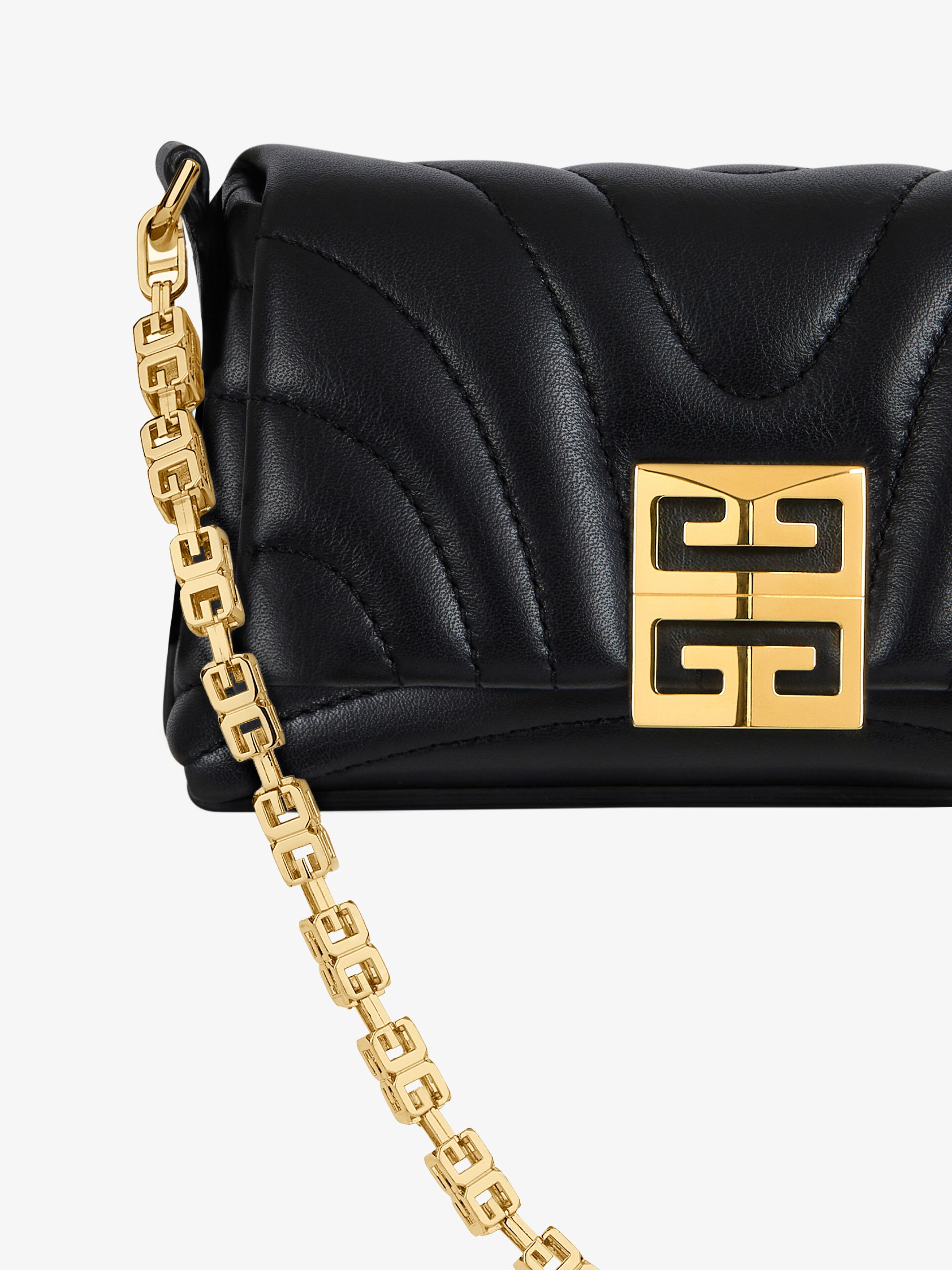 【GIVENCHY】24SS 4Gソフト バッグ マイクロ キルティングレザー Givenchy MICRO 4G SOFT BAG IN QUILTED LEATHER | REVERSIBLE