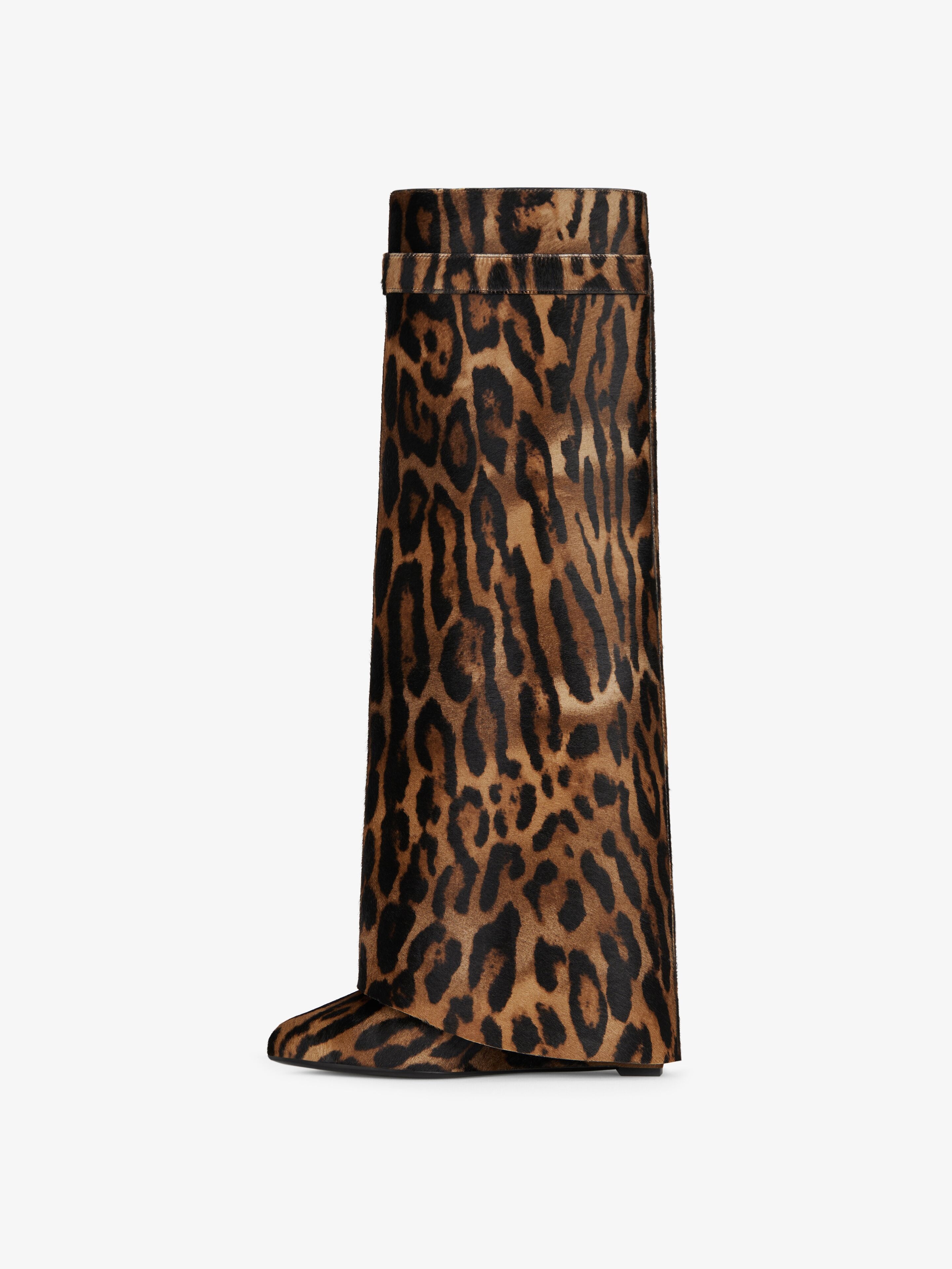 SHARK LOCK BOOTS IN LEOPARD PRINT HAIRCALF - 4