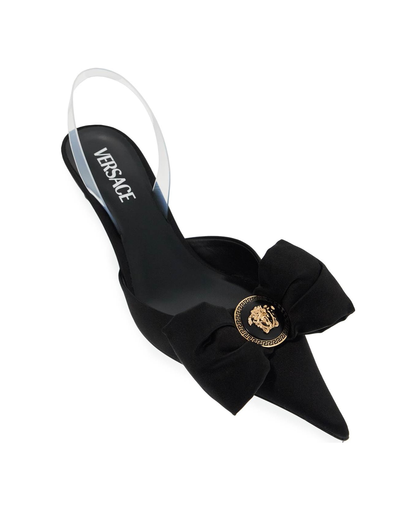 Alia Satin Slingback Pumps - 4