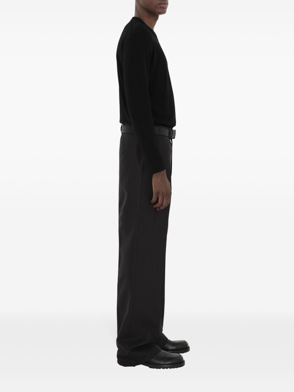 crew-neck wool jumper - 3