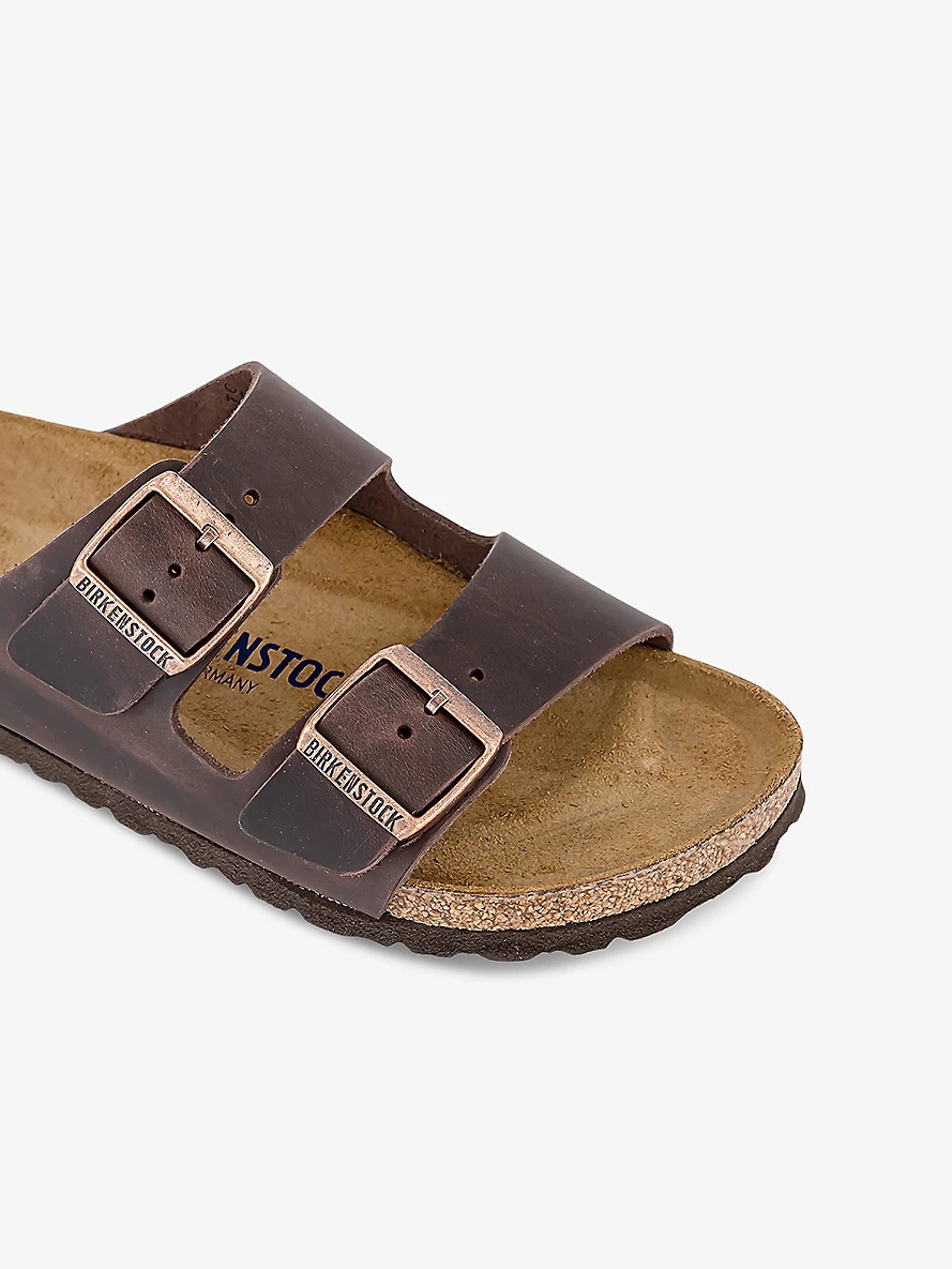 Arizona two-strap leather sandals - 5