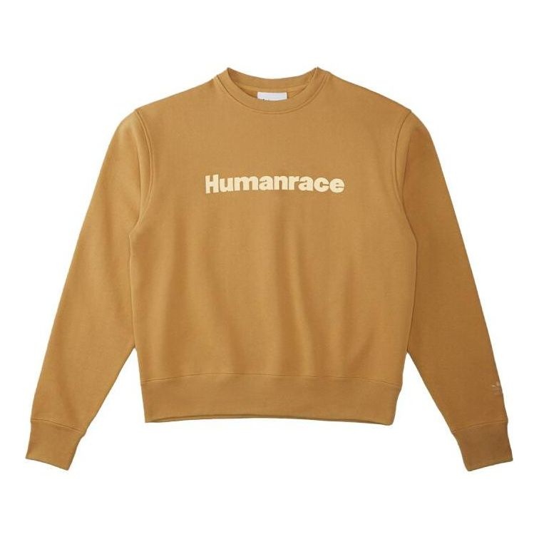 adidas x Pharrell Humanrace Logo Sweatshirt 'Tan' HI5542 - 1