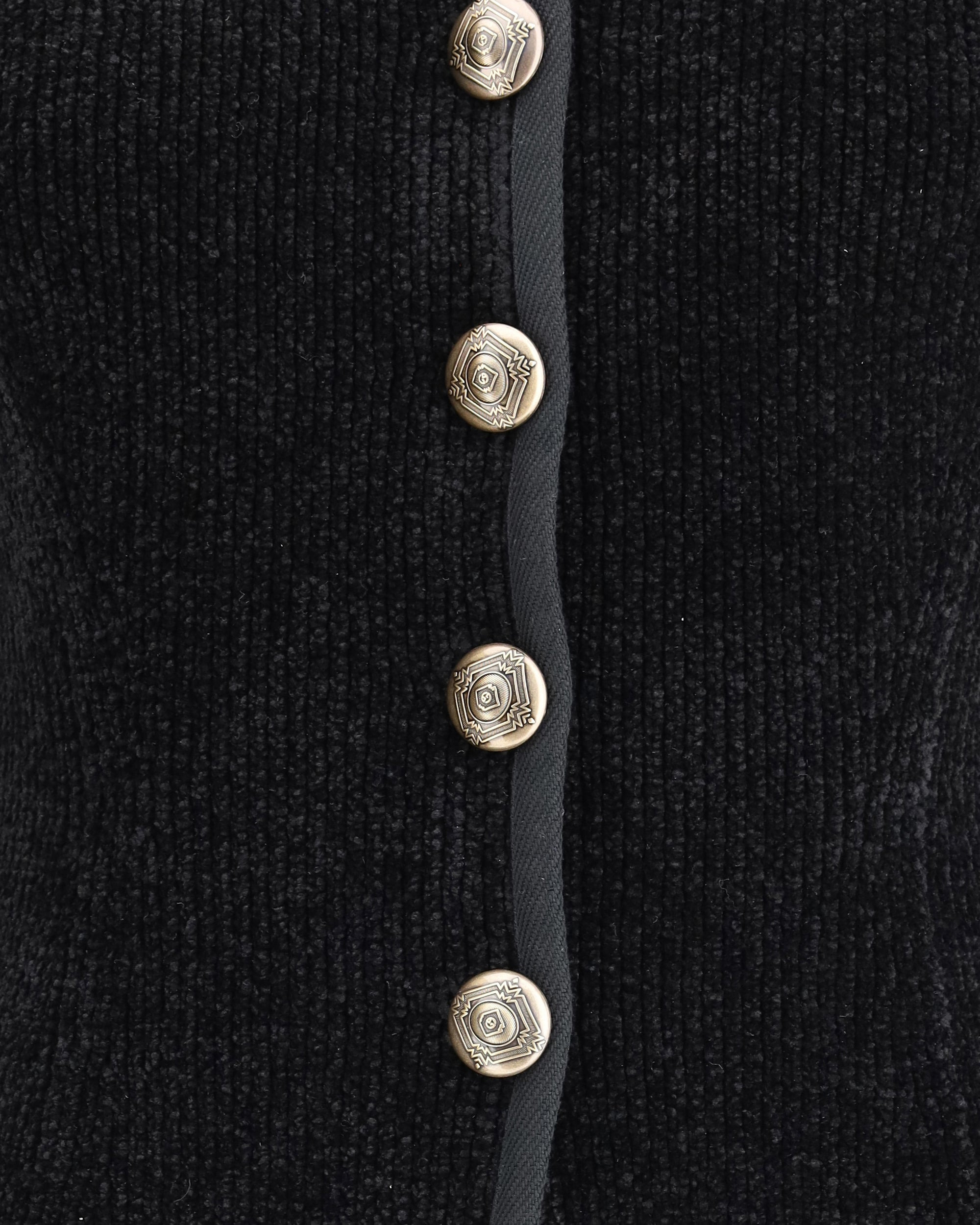 Silk Blazer with decorative metal shank buttons - 3