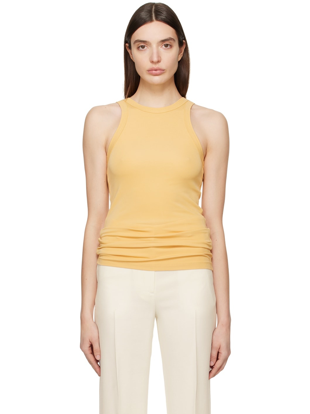 Yellow Fluid Tank Top - 1