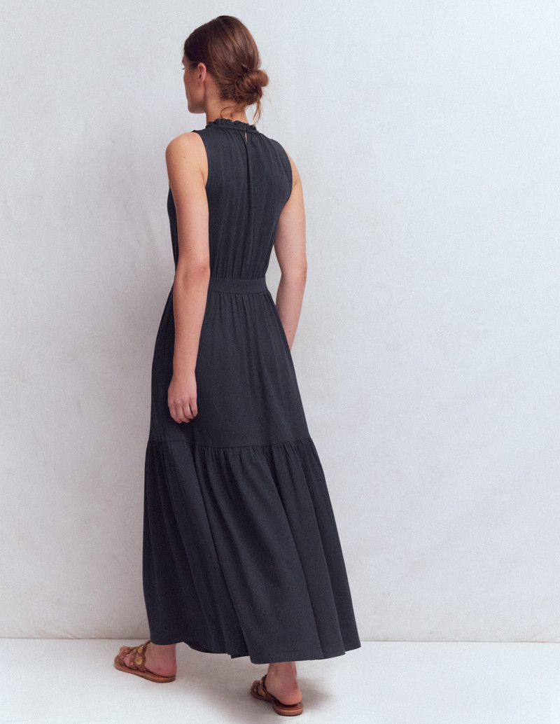 Camalie Jersey Maxi Dress-Navy 5