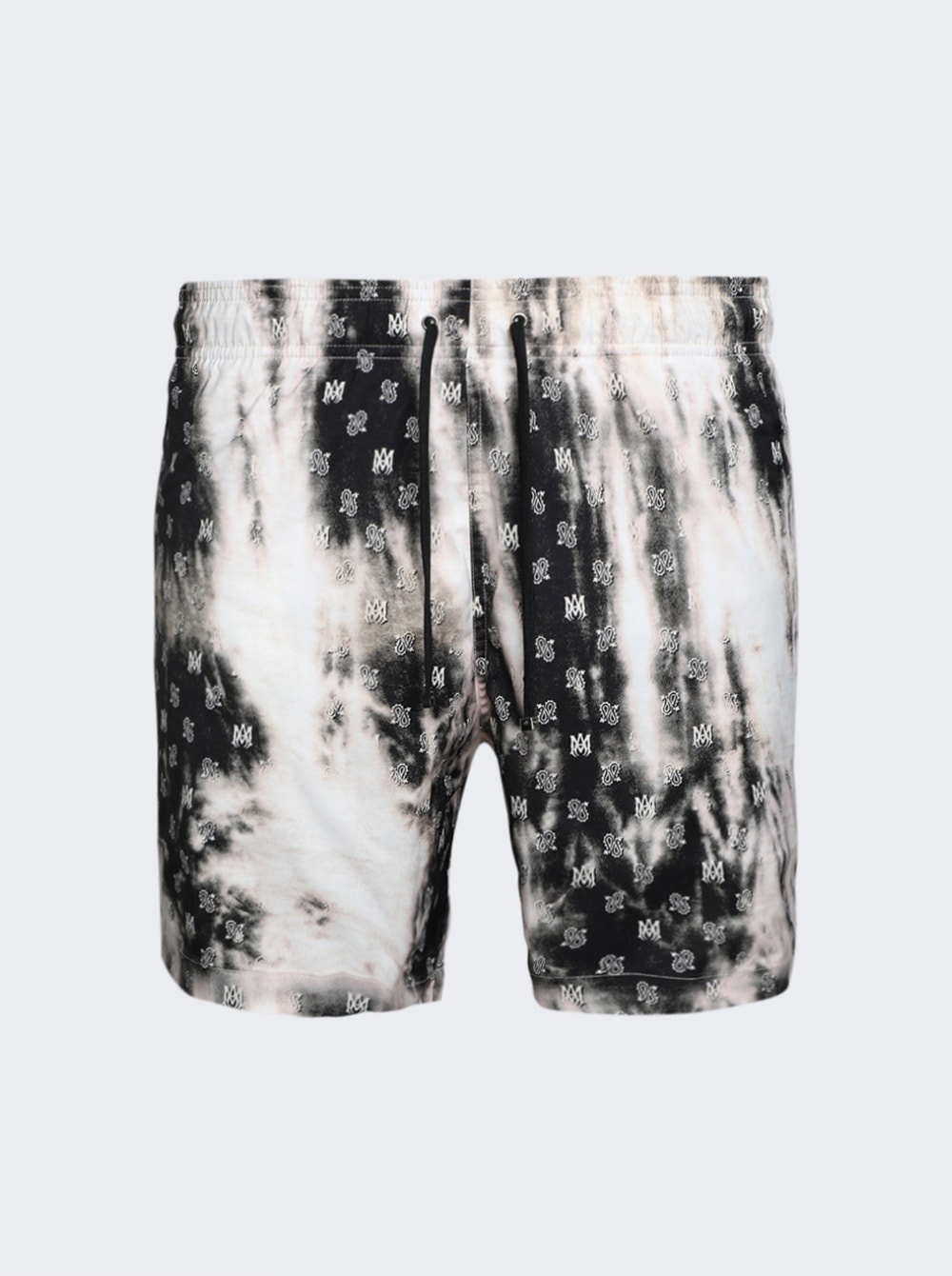 Bleached MA Paisley Swim Shorts Black - 1